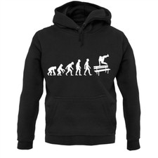 Felpa con cappuccio unisex Evolution Of Man Freerunning - Parkour - Free Run - Free Running
