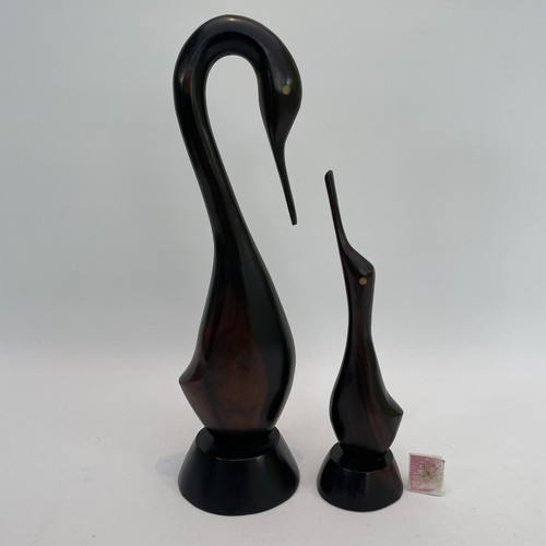 Vintage carved wood - wood, birds
