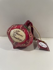 Decorazione Natale Ceramica Crimson Manor Season Greetings