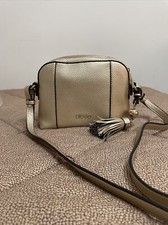 CON DIFETTO Leggi Inserzi Tracolla crossbody Borsa camera bag pochett Liu Jo oro