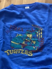 Felpa Ninja Turtles tg38 (5/6anni) vintage anni 80 tartarughe ninja