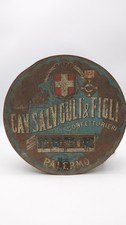 84358 Scatola in latta rotonda cassata Palermo, anni '20