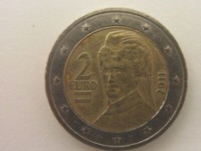 MONETA DA 2 EURO AUSTRIA 2011 rara