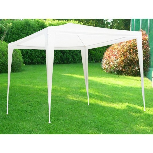 Gazebo bianco smontabile 3x3 - bianco,
