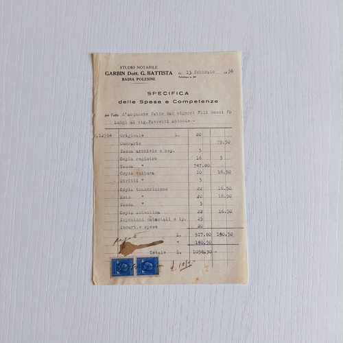 1936 studio notarile garbin - studio,