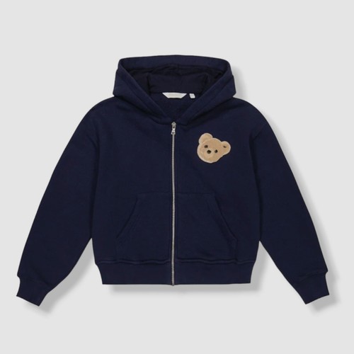 Felpa con cappuccio zip - con,