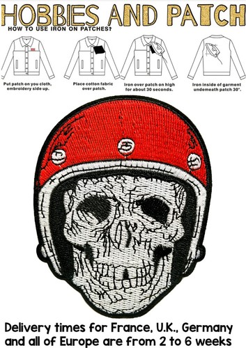 Patch teschio motociclista - patch,
