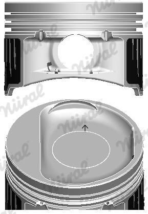 Pistone norale ø72 4mm - norale, Ø72,4mm