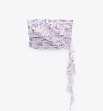 Top in tulle stampato Zara