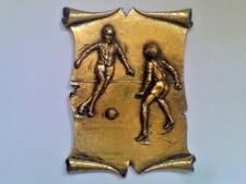 TARGA TROFEO SPORTIVA CALCIO IN BRONZO TROPHY SOCCER 