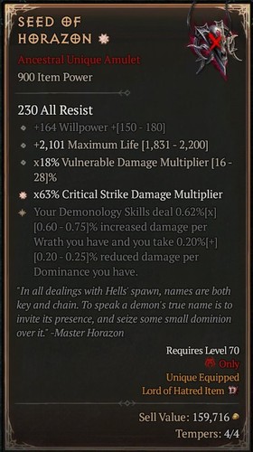 Seed horazon 1ga warlock - seed,