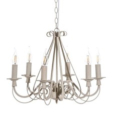 LAMPADARIO PROVENZALE GRIGIO