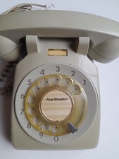 TELEFONO FISSO SIP DISCO ROTELLA ANNI 80 '90 GRIGIO COME DA FOTO TUTTO ORIGINALE
