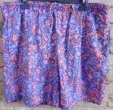 NIKE VINTAGE 90s Panta Costume Multicolor Hip-Hop Funky Short Swim Pants L Rare