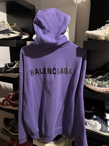 Balenciaga felpa uomo viola - felpa,