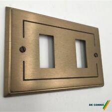 Placca bronzata per Serie Bticino Magic I-ELLE Florid bronzo 2 e 3 posti 