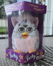 RARO 1998 Furby grigio e rosa