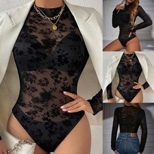 Elegante tuta in pizzo romper