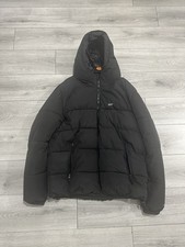 Giacca nera con cerniera puffer pull and bear grande