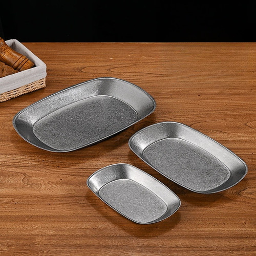 Vassoio acciaio inox bbq - acciaio,