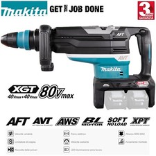 Martello Demolitore MAKITA Trapano Rotativo a Batteria 80V Punte SDS-Max HR006GZ