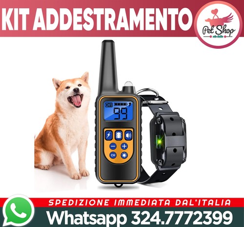 Kit collare telecomando 800m - collare+telecomando,