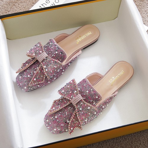 Mocassini donna glitter - , strass