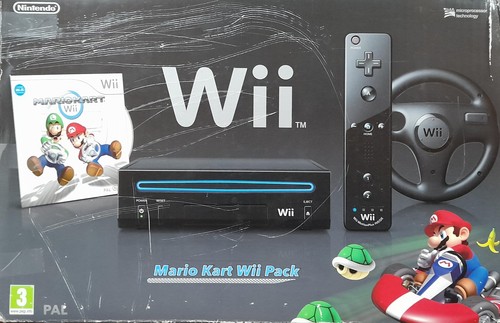 Nintendo wii console - wii, nera