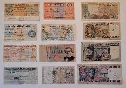 Italia lotto banconote e - banconote, 5