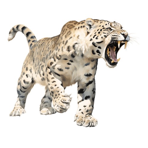 Adesivi leopardo delle nevi - leopardo,