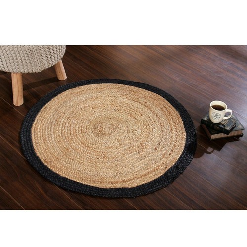 Tappeto iuta tondo fatto - , a