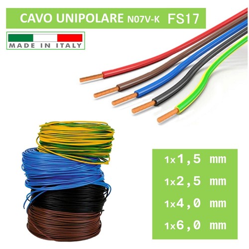 Cavo elettrico unipolare fs17 - cavo,