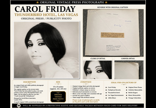 Original carol friday - carol, press
