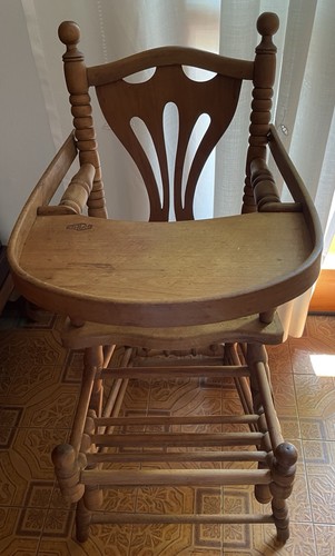 Seggiolone legno vintage - legno,