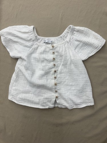 Blusa bianca bambina zara - blusa,