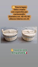 Tina in legno fatta a mano per