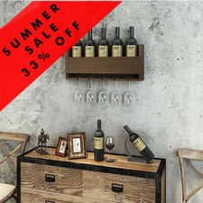 Scaffale per vino e vetro