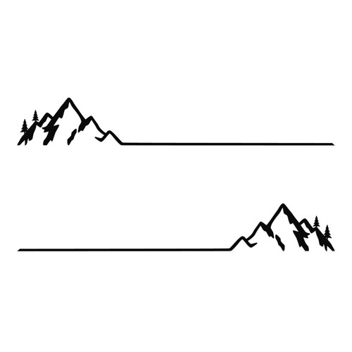 Kit adesivi strisce montagna - kit,