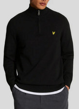 LYLE E SCOTT MAGLIONE MAGLIONE UOMO MEZZA ZIP 1/4 NUOVO IN VENDITA