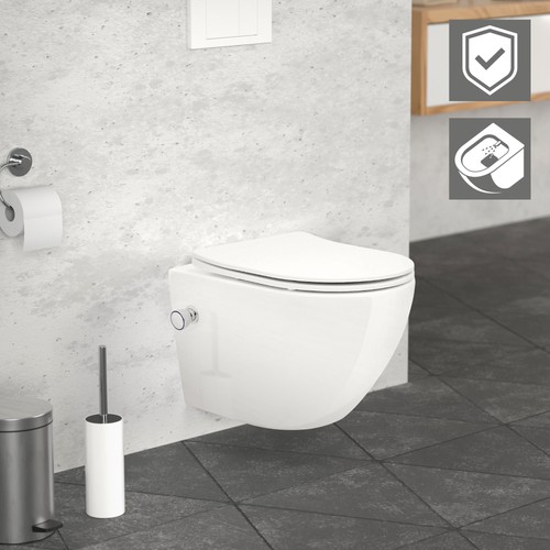 Sospeso parete senza - wc,