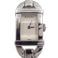 Orologio Gucci 6800L Quarzo Donna Quadrante Argento Acciaio Inox Usato Dal Giappone