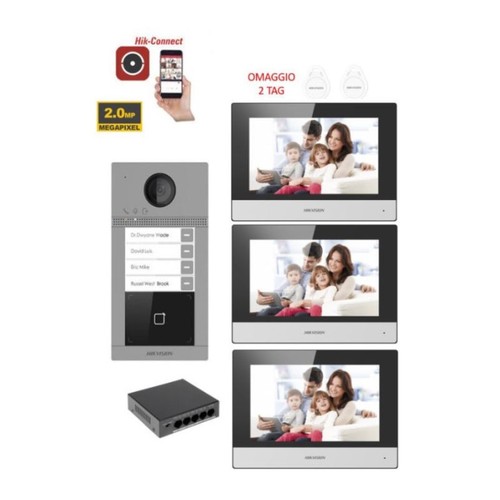 Kit videocitofono hik vision - videocitofono,