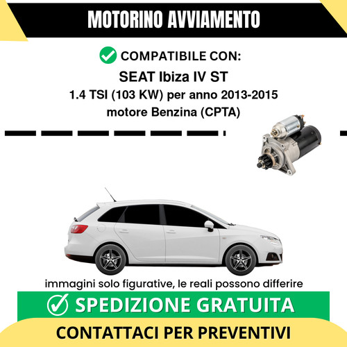 Motorino avviamento seat - seat, ibiza