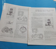 PUBBLICITA' 1954 NOTIZIE TECNICHE SUI MOTORI DELLA VESPA PIAGGIO ADV,WERBUNG