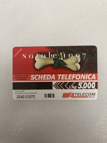 Scheda telefonica natale - scheda,