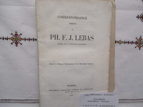 Correspondance inédite ph - correspondance, de