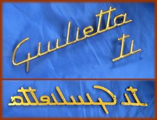 ALFA ROMEO GIULIETTA TI - SCRITTA POSTERIORE DORATA LOGO