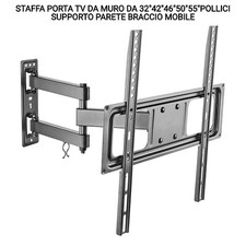 STAFFA PORTA TV DA MURO DA