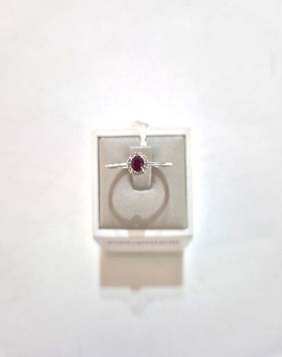 Anello solitario rubino rosso - anello,