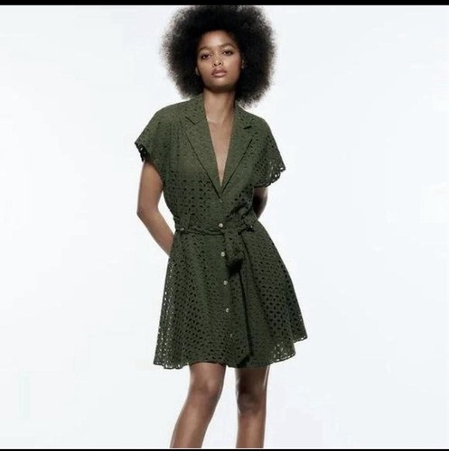 Abito zara verde oliva - zara,